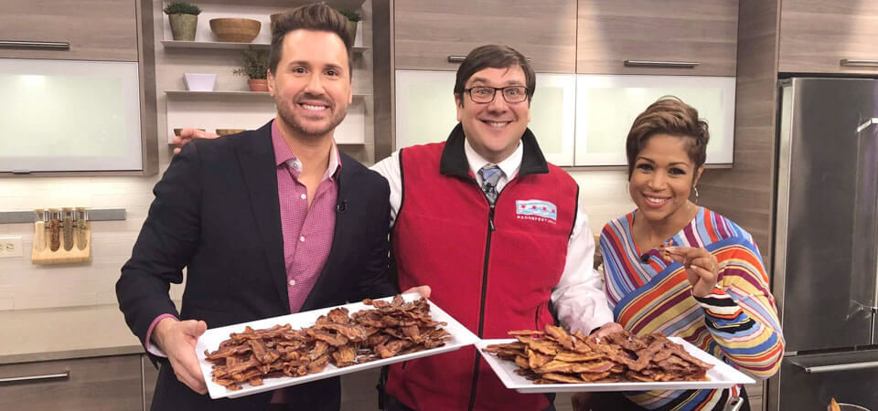 Solstice Communications client on a live morning show